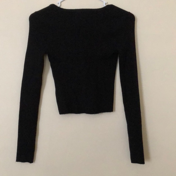 Forever 21 black button up sweater - Picture 3 of 3